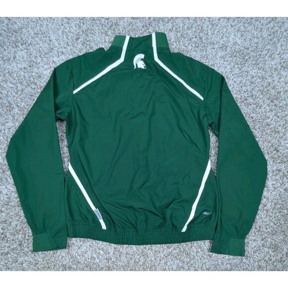 Nike Team Michigan State Spartans Jacket Womens Small Storm Full Zip Windbreaker - Picture 2 of 7